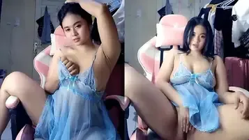 Cewek Cantik Coli Pake Baju Tidur Seksi Manja